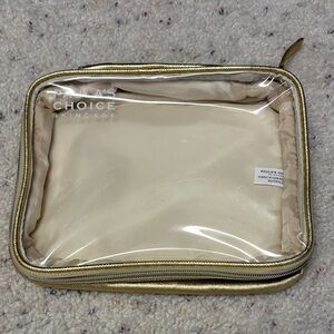 Paula's Choice Gold and Clear Cosmetic Pouch